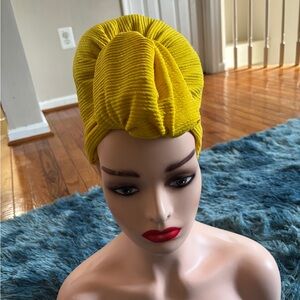 Yellow Hair Turban